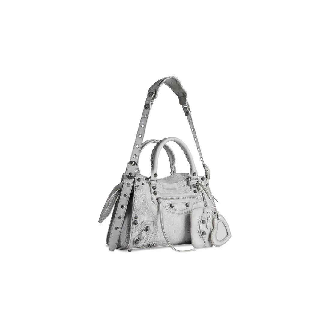 Women's Neo Cagole City Small Handbag Dirty Effect in Optic White - 2