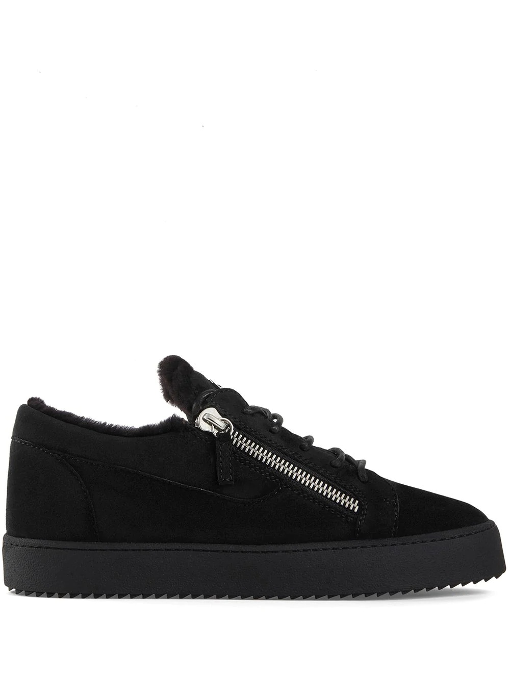 side zip detail sneakers - 1