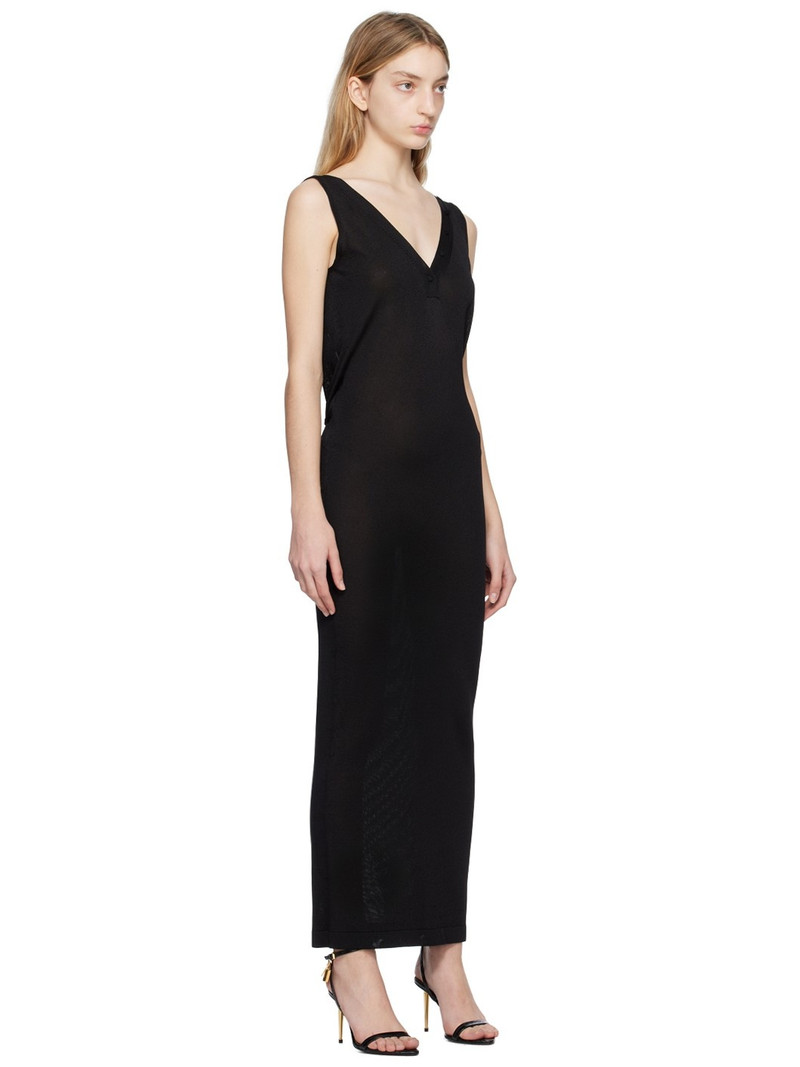 Black Slinky Maxi Dress 2