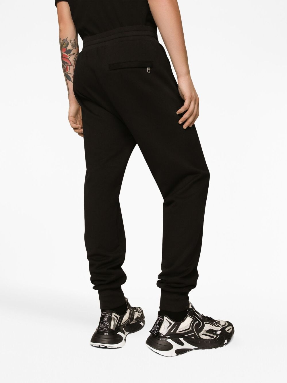 logo-print cotton track pants - 5