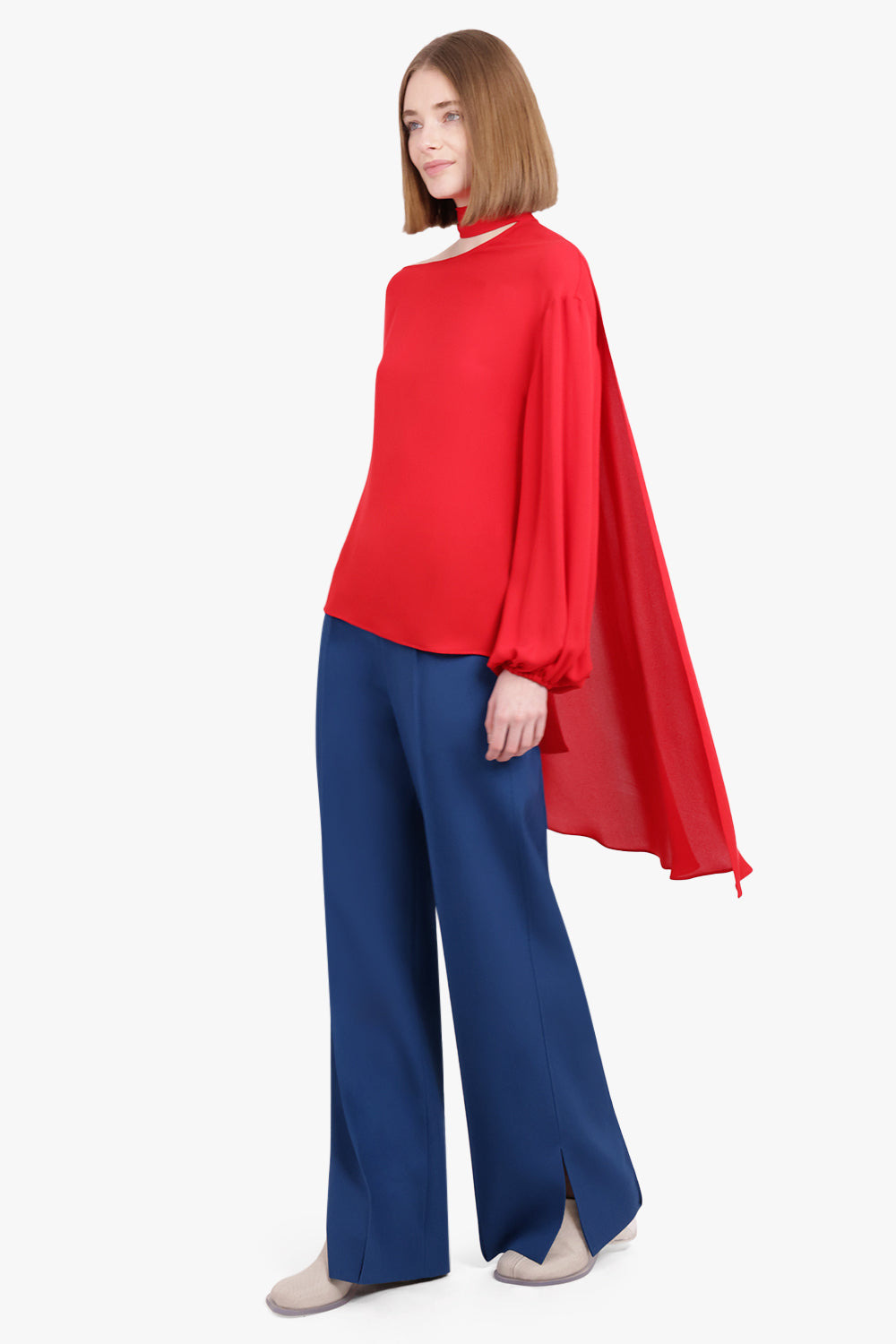 GEORGETTE TOP | ROSSO - 3