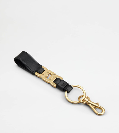 Tod's KATE KEY HOLDER IN LEATHER - BLACK outlook