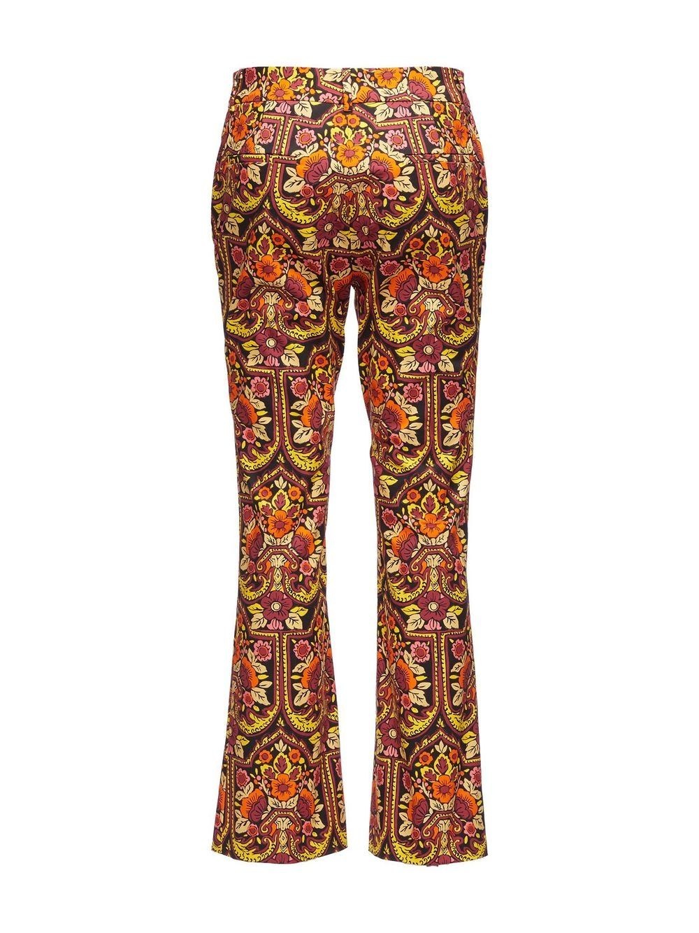 floral-pattern flared trousers - 5