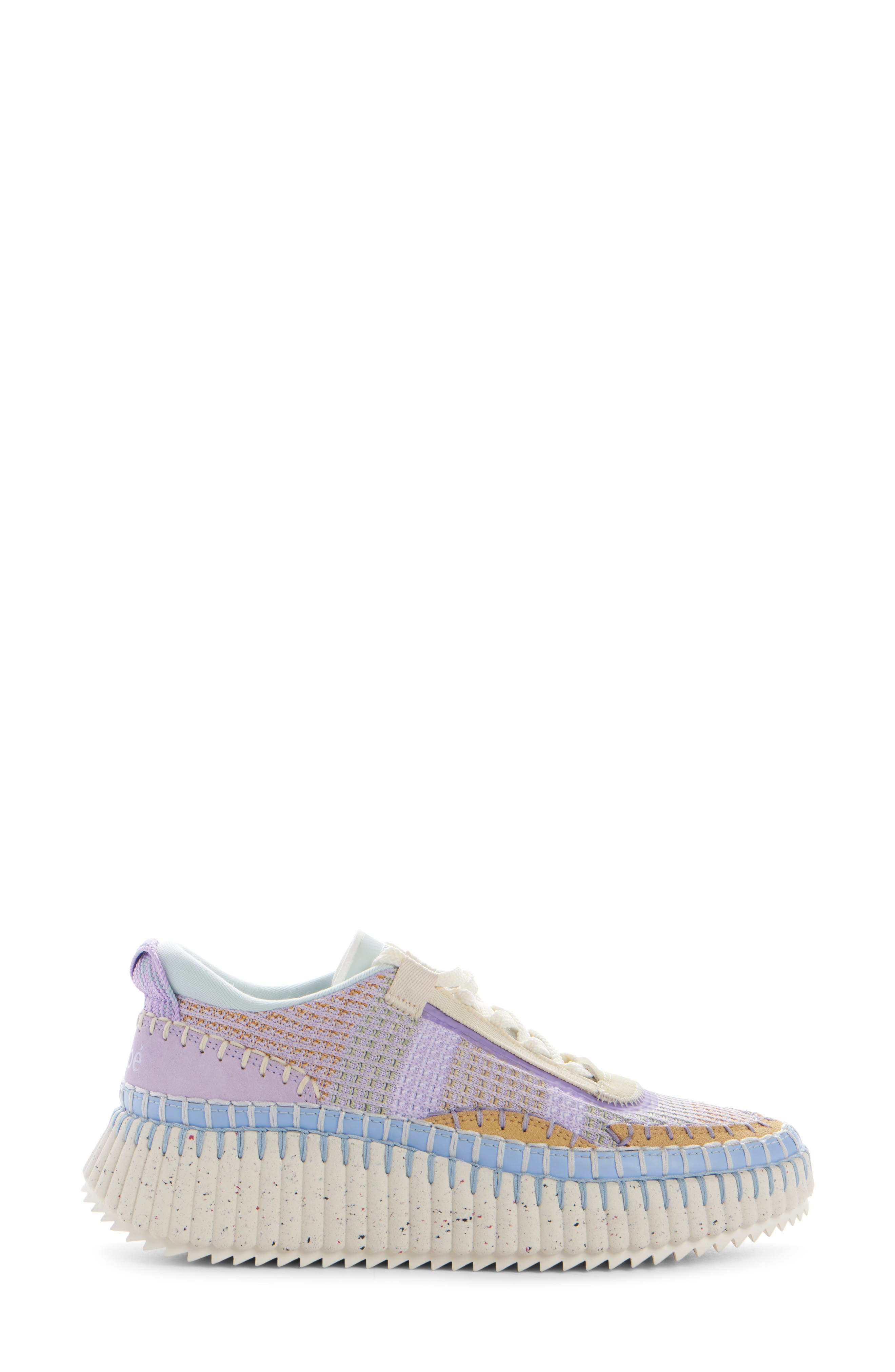 Chloé Nama Platform Sneaker in Dreamy Lavender at Nordstrom - 3