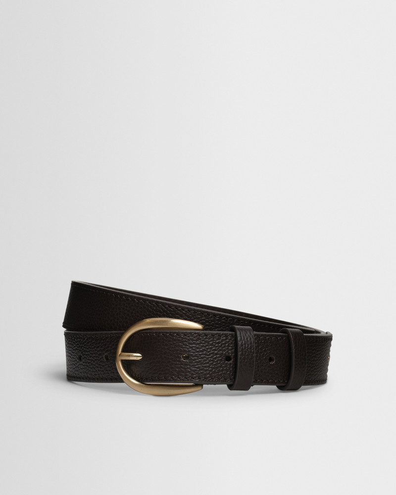 Calsen - Dark Brown Western Leather Belt 1