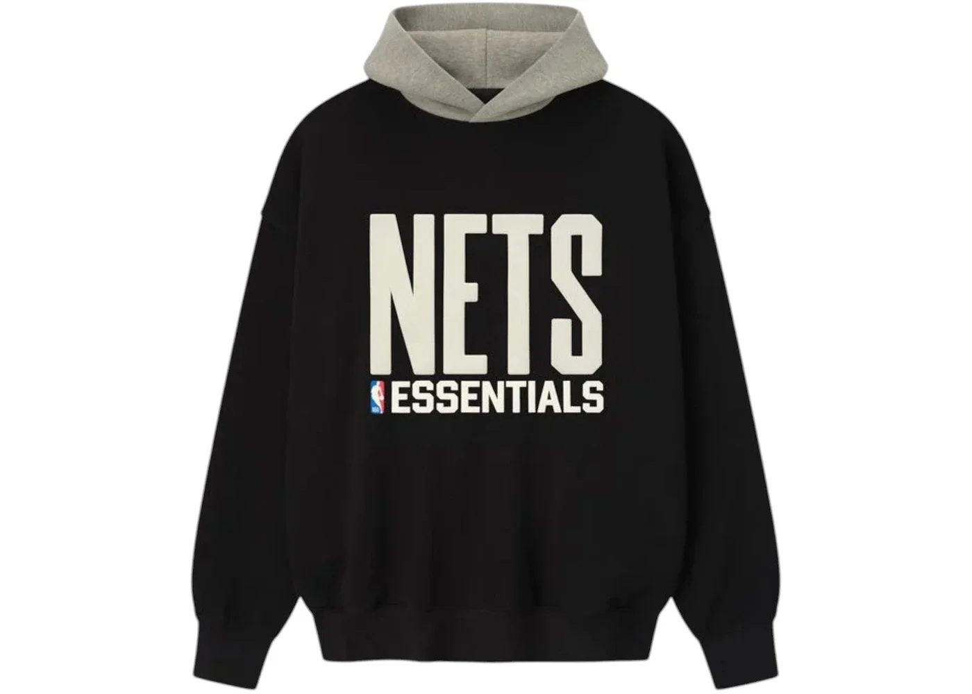 Fear of God Essentials Nets Sport Hoodie Black/Warm Heather - 1