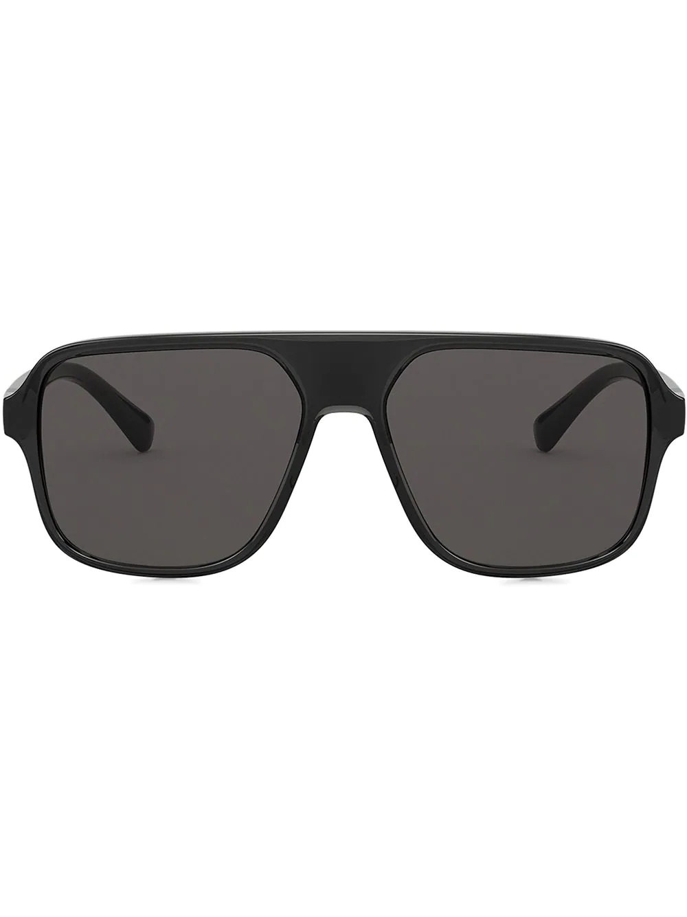 logo-embossed square-frame sunglasses - 1