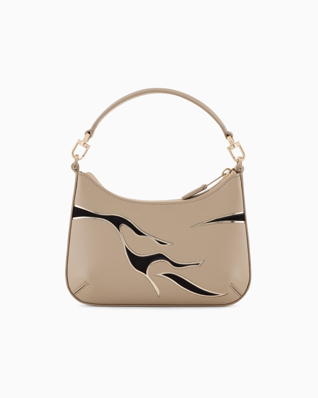 LA PRIMA MINI LEATHER HANDBAG WITH ANIMAL-PRINT DETAIL - 3
