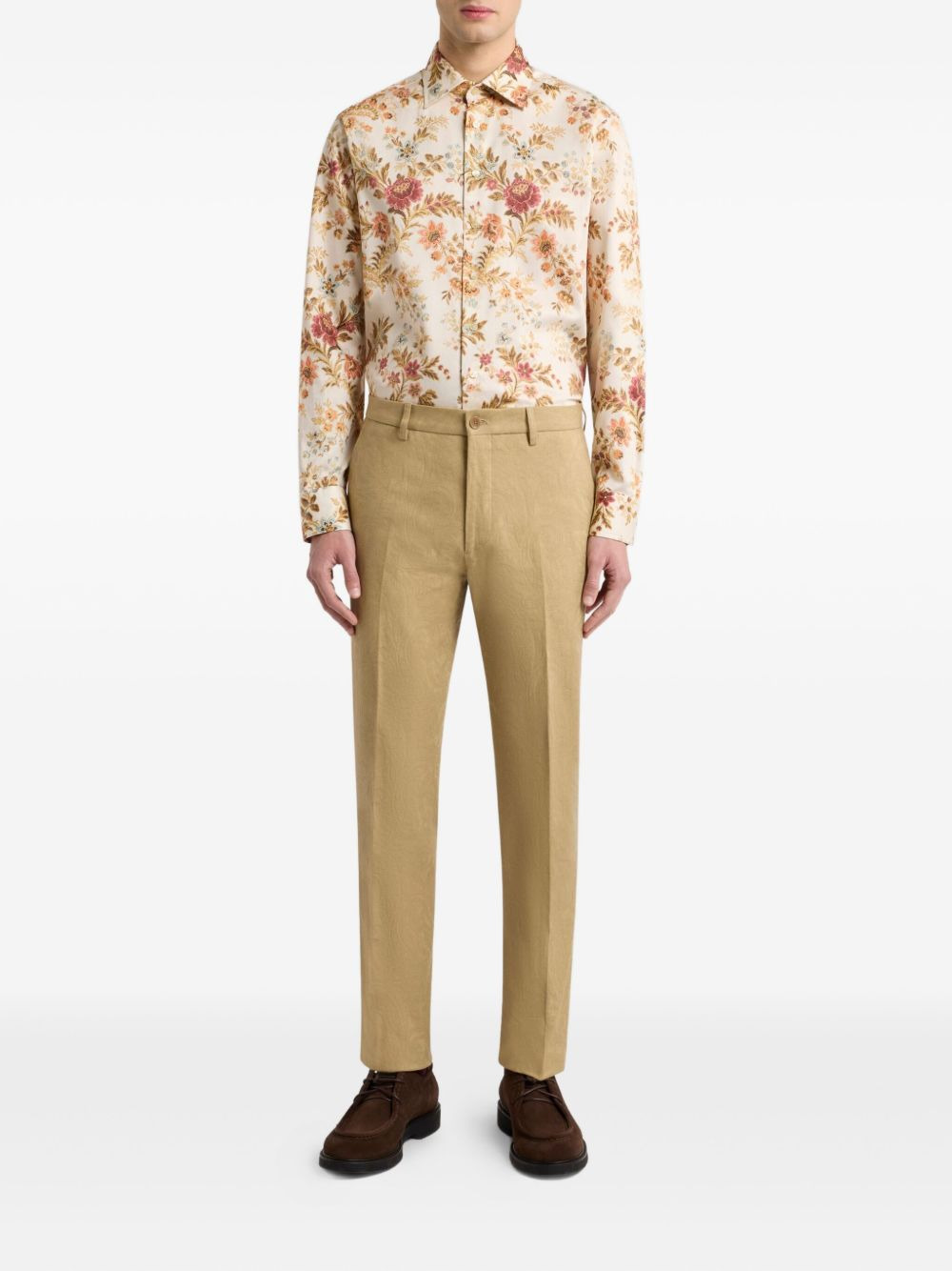paisley-jacquard trousers - 2