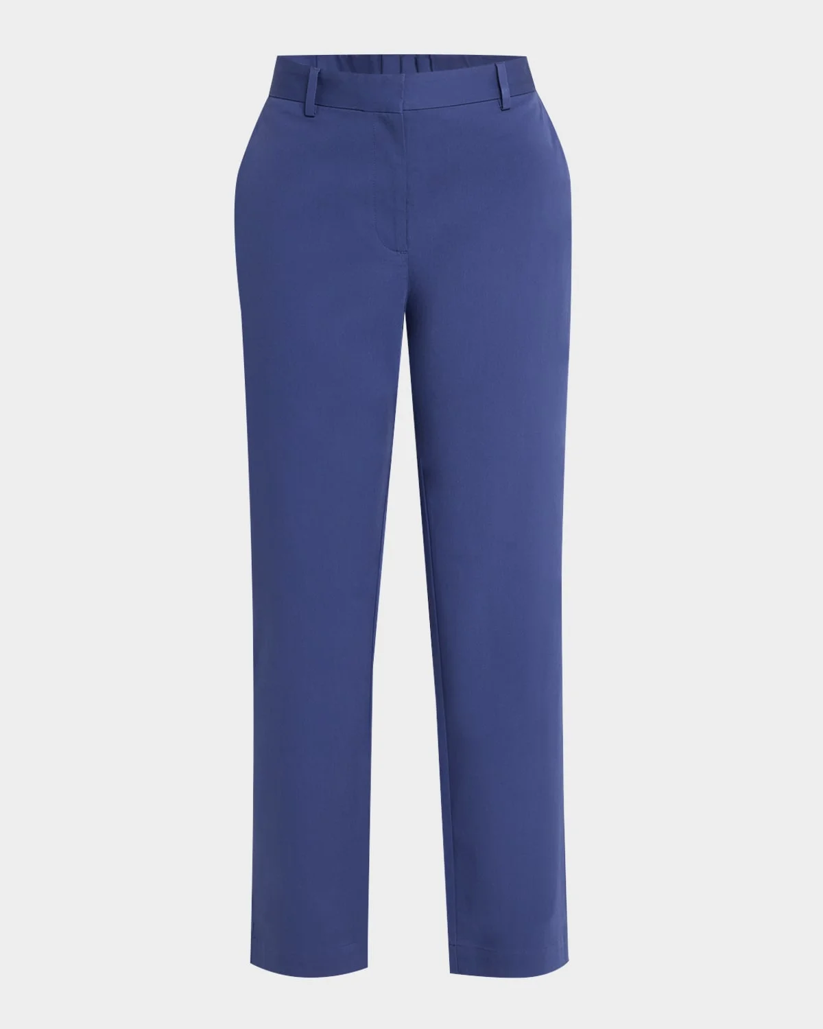 Cropped Stretch Cotton Twill Trousers - 1