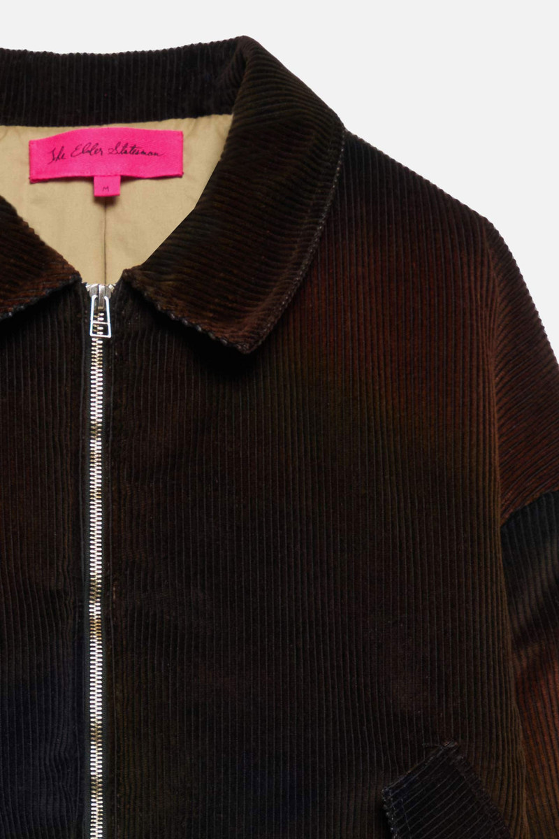 OMBRE CORD BOXY JACKET 5