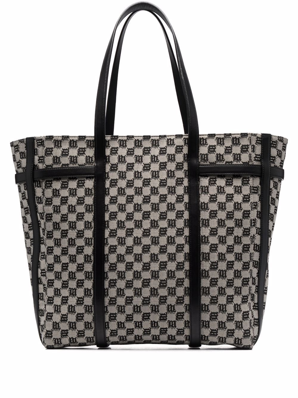 monogram-pattern tote bag - 1