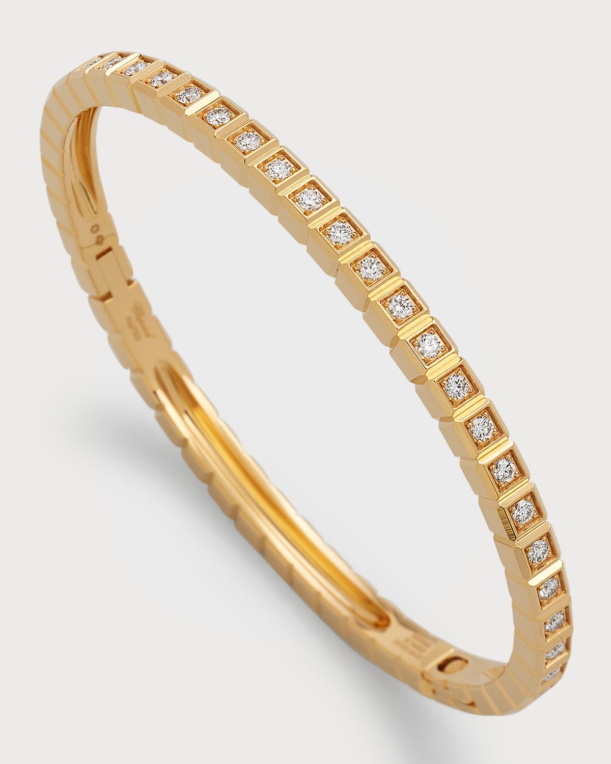 Ice Cube 18K Yellow Gold Diamond Bracelet, Size Medium - 3