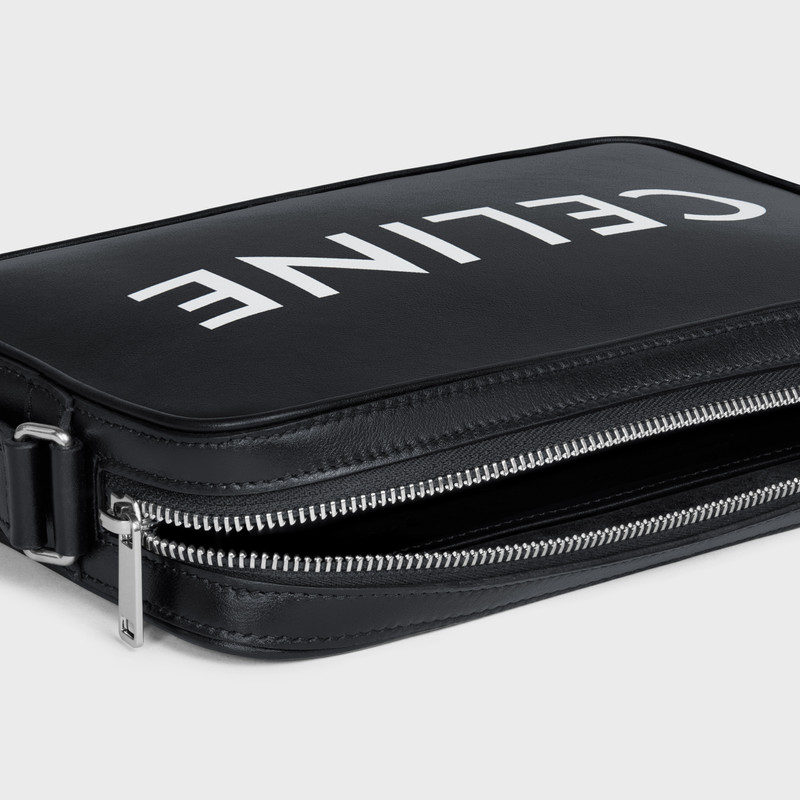 Medium Messenger Bag in Smooth Calfskin with Celine Print 4