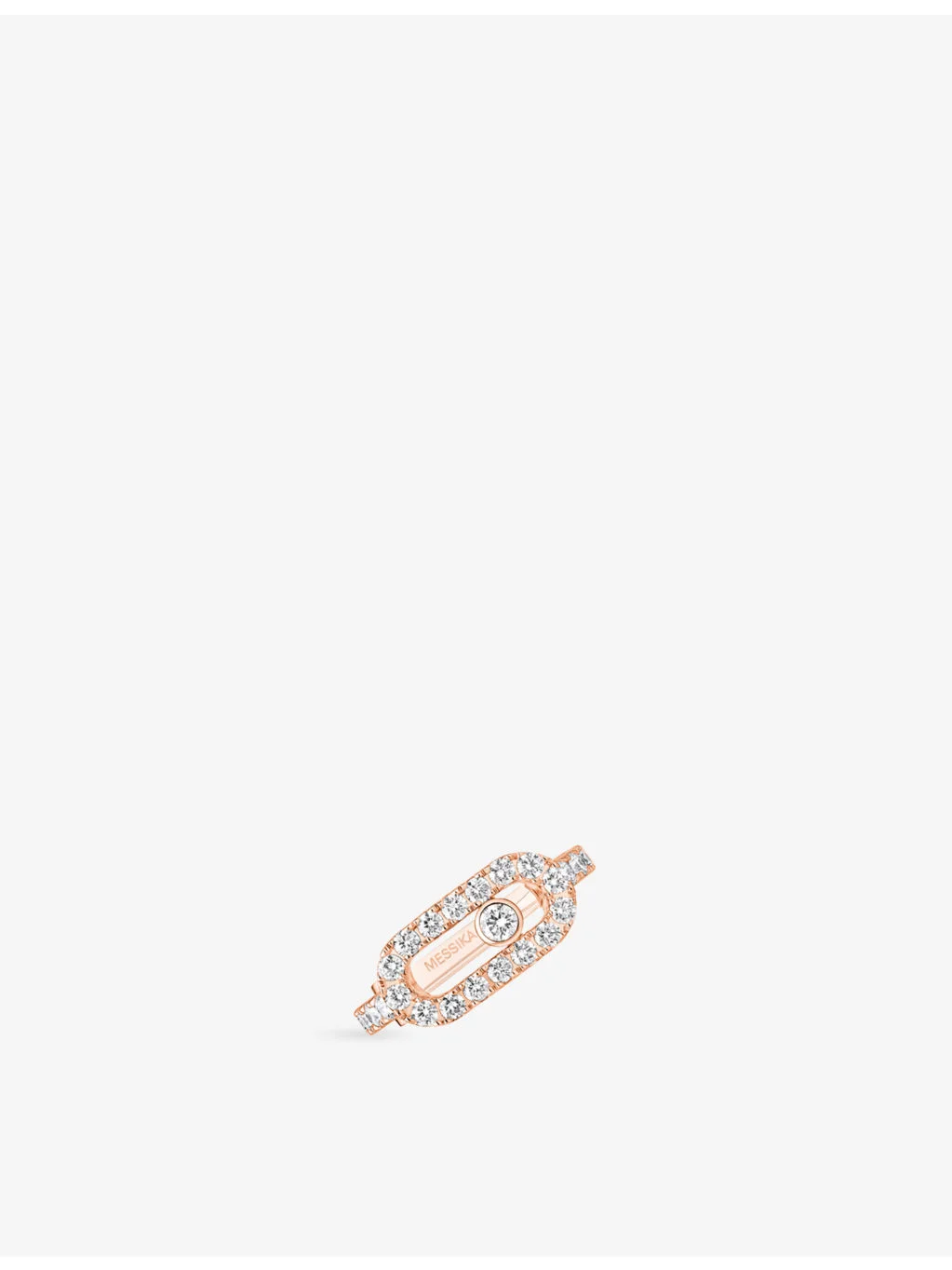 Move Uno Pave 18ct Gold And 0.25ct Diamond Single Ear Clip - 1