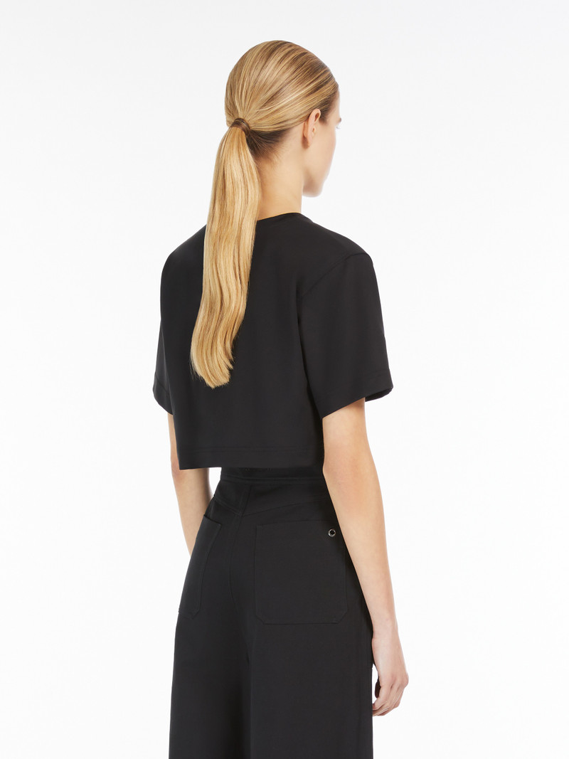 MESSICO Scuba jersey cropped T-shirt 4