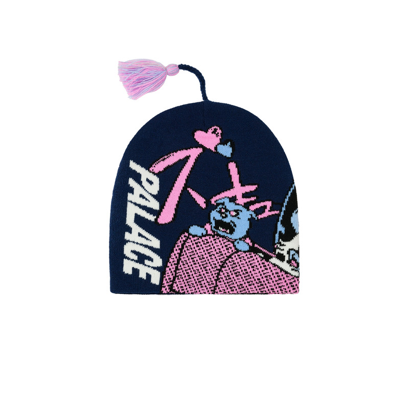 PALACE REAR VIEW NEIN CUFF BEANIE NAVY outlook