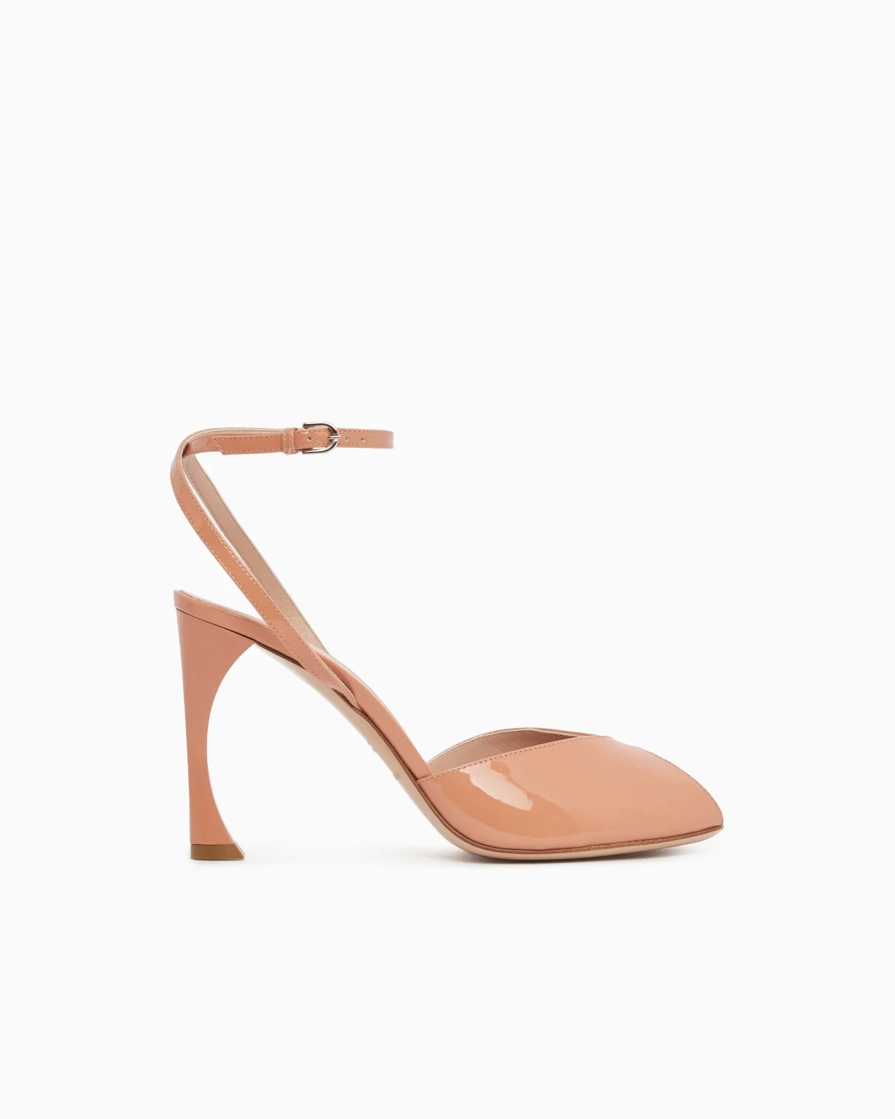 PATENT LEATHER OPEN-TOE HEELED SANDALS - 1