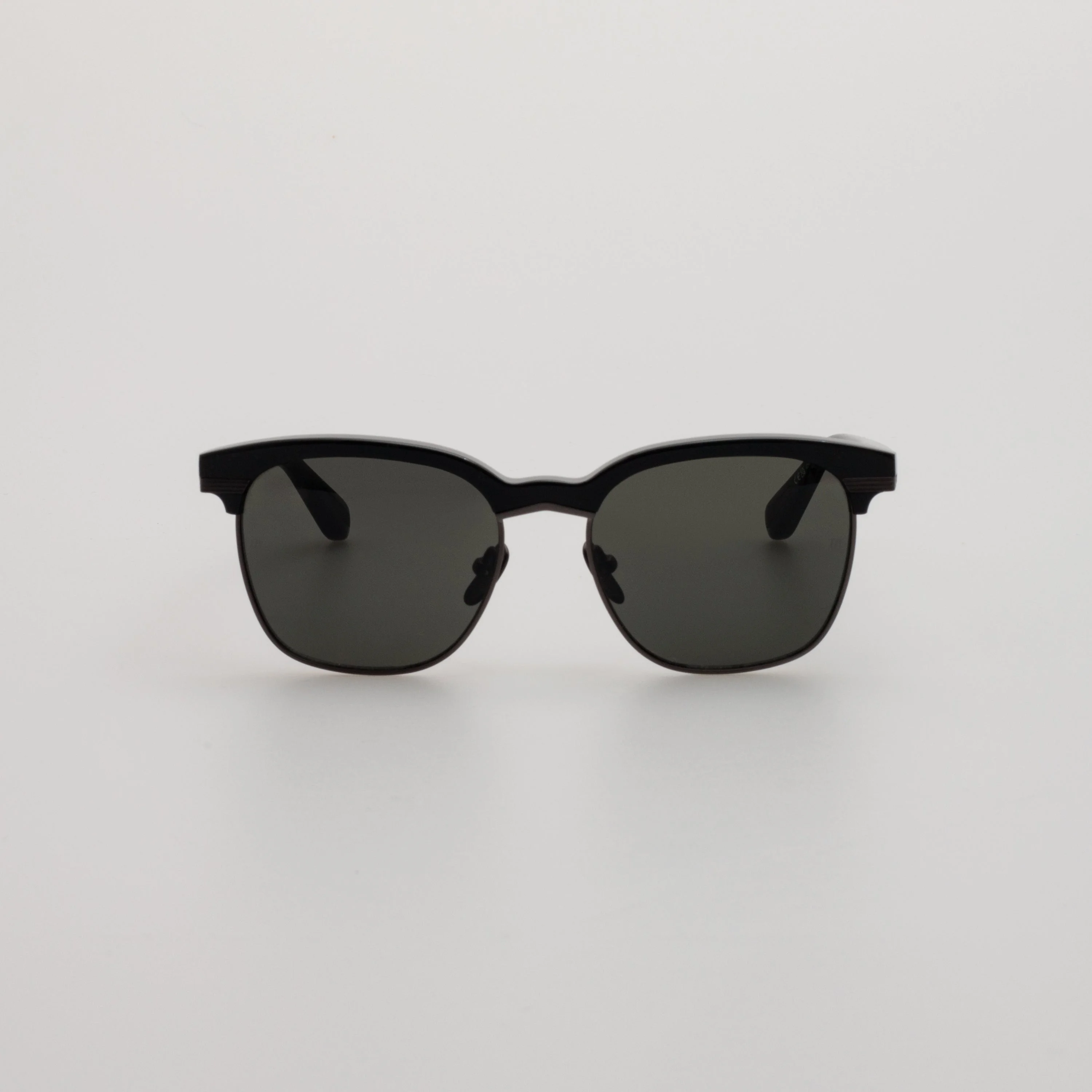 Darin Sunglasses in Black and Matt Nickel - 1