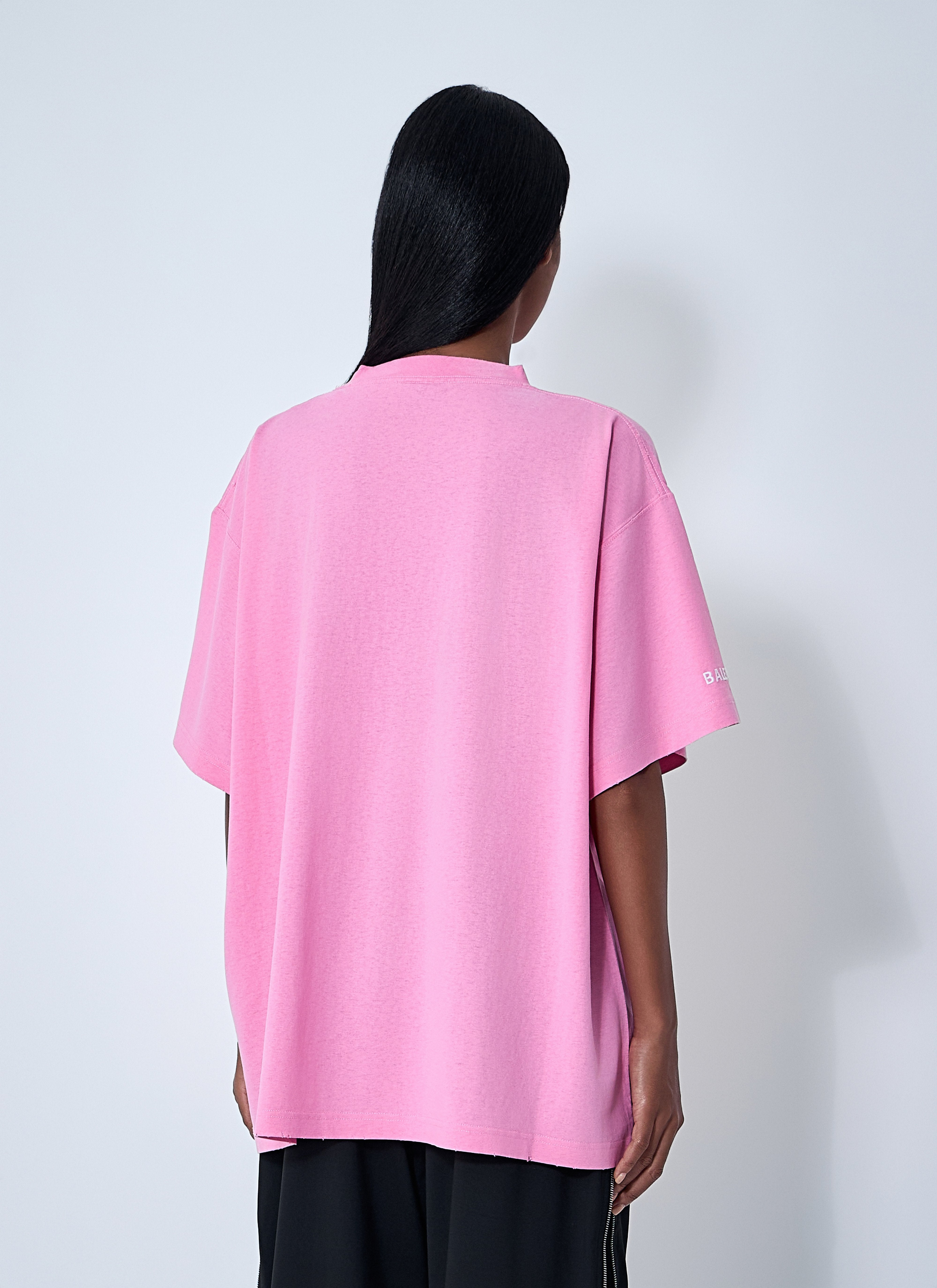 Balenciaga Women Logo Motif T-Shirt - 4