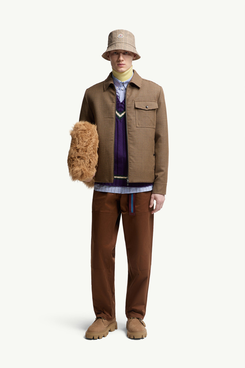 Moncler Escaut Wool Down Shirt Jacket outlook