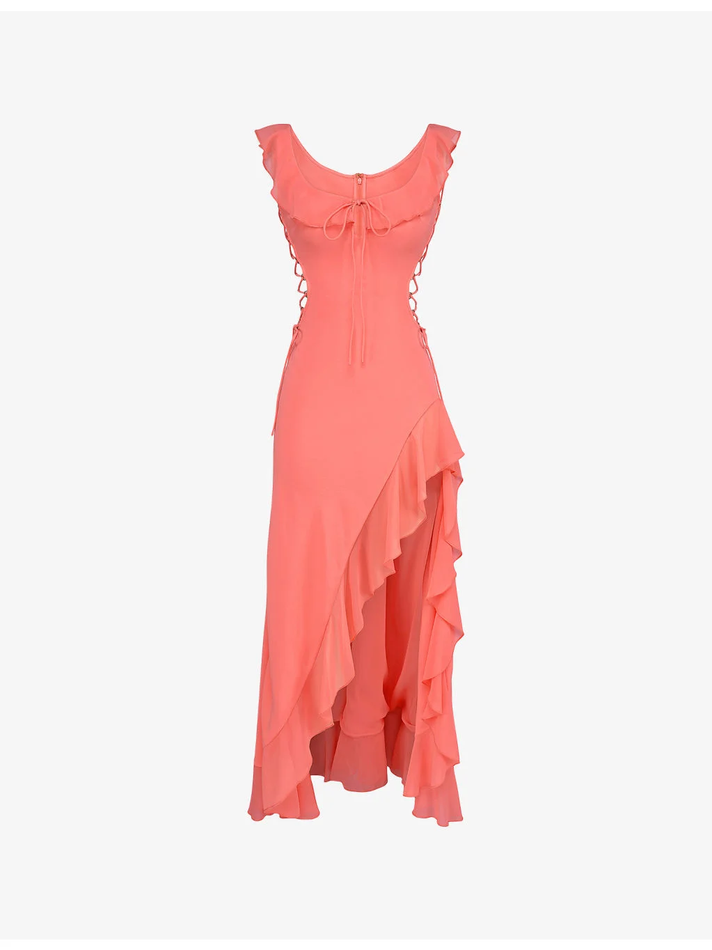 Aloura Georgette Ruffle Woven Maxi Dress - 1