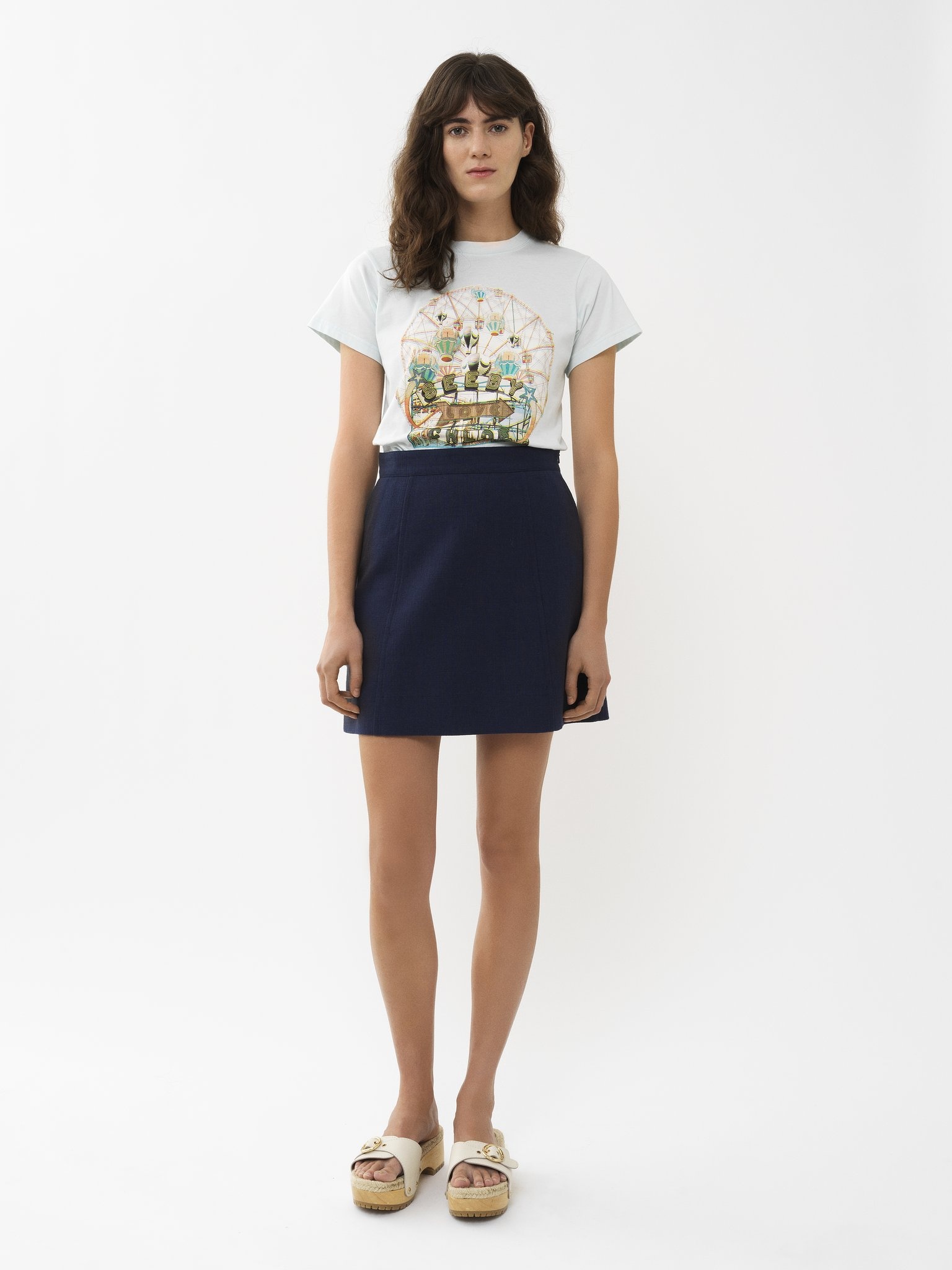 A-LINE MINI SKIRT - 2