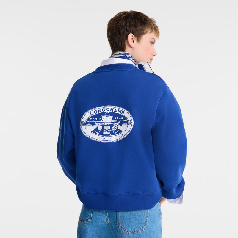 Sweatshirt Cobalt - Printed jersey 3