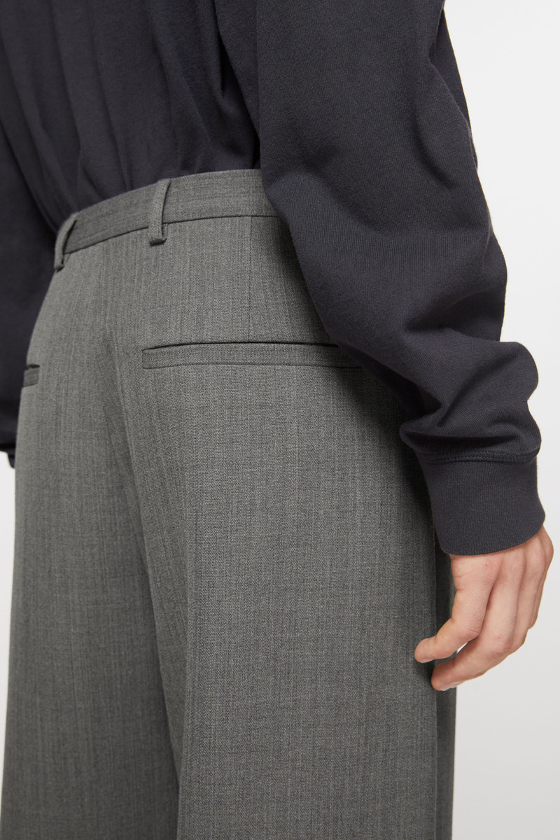 Wool blend trousers - Grey Melange 5