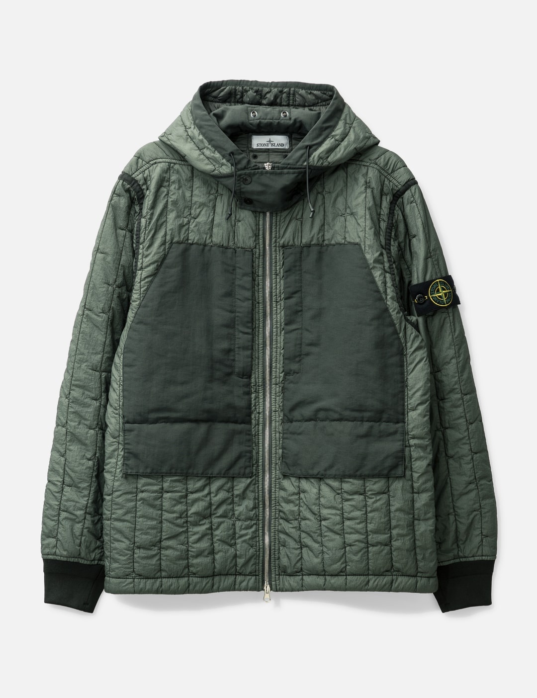 QUILTED NYLON STELLA WITH PRIMALOFT®-TC HOODED BLOUSON - 1