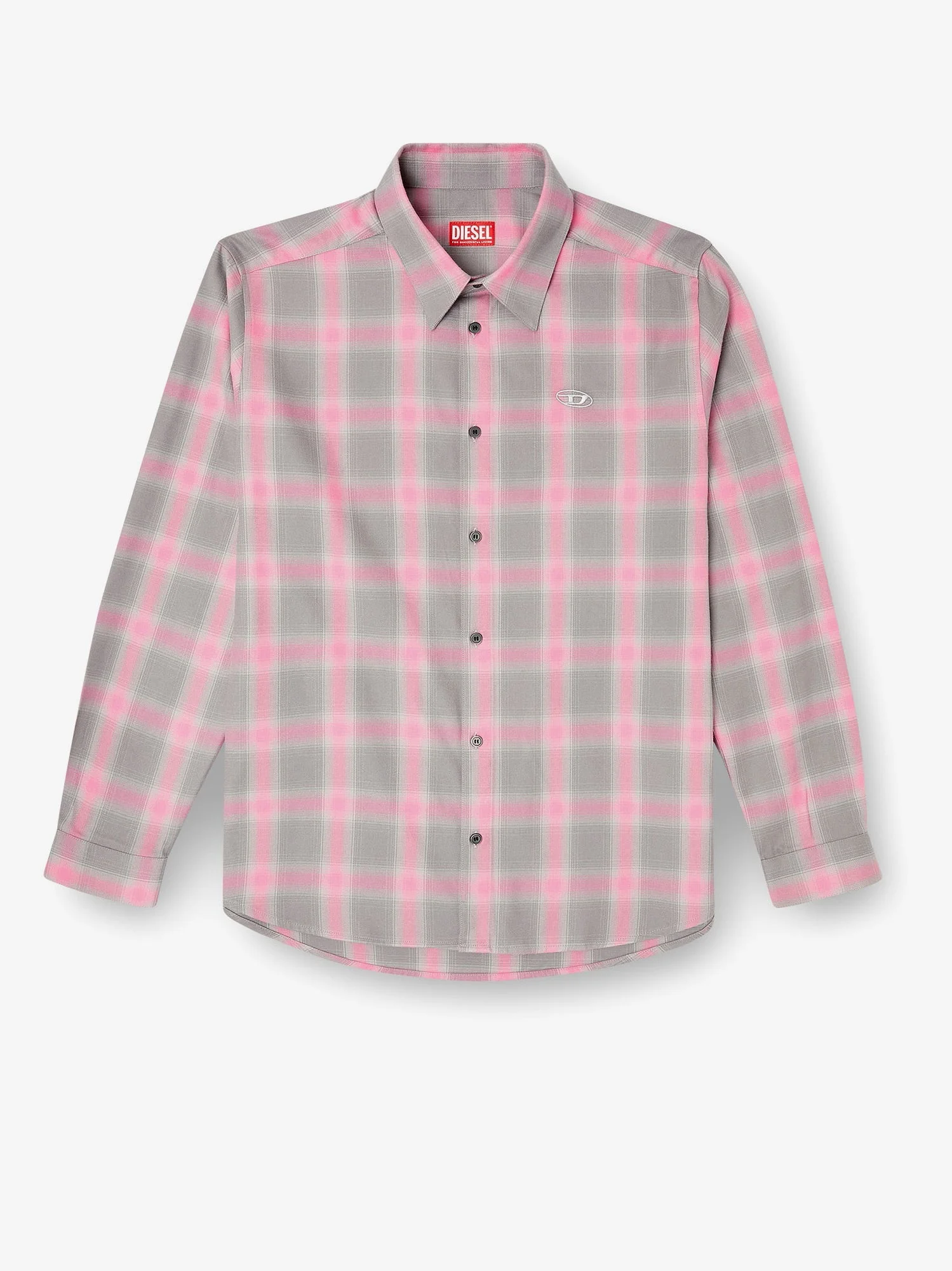 Diesel S-Simply Check Cotton Blend Shirt - 1