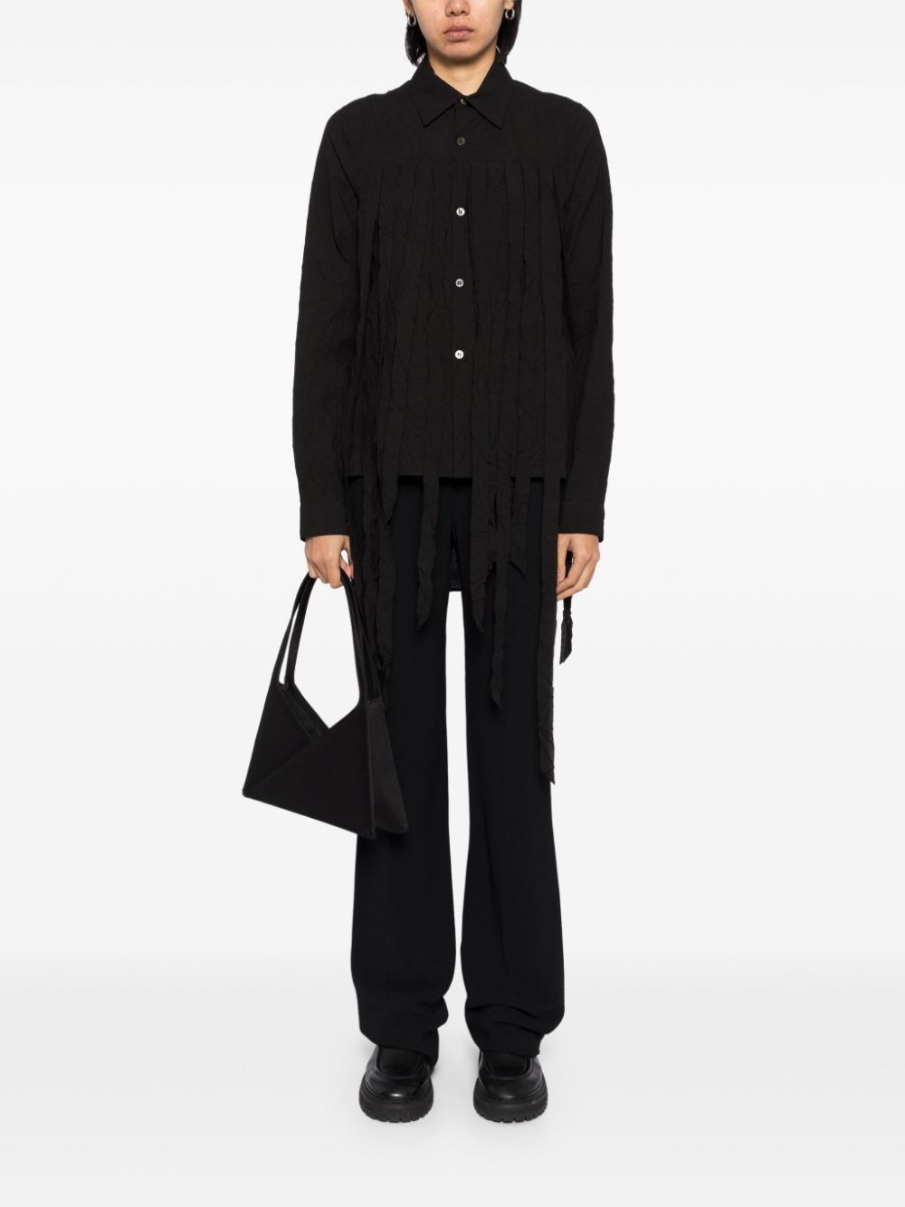 crease-effect shirt - 2