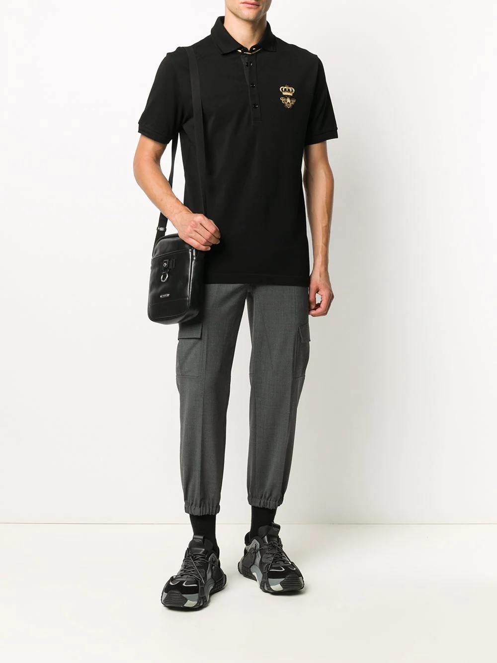 embroidered piqué polo shirt - 2