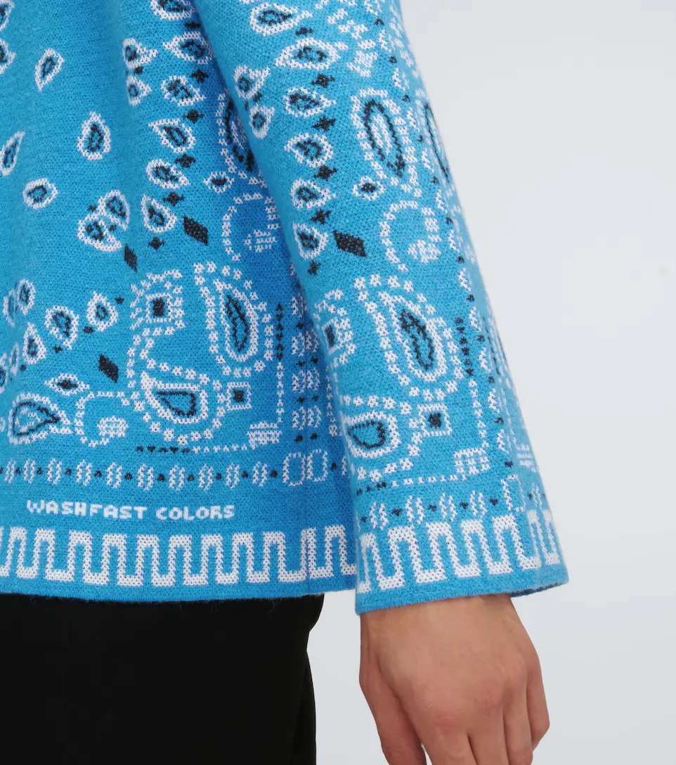 Bandana jacquard cardigan - 6
