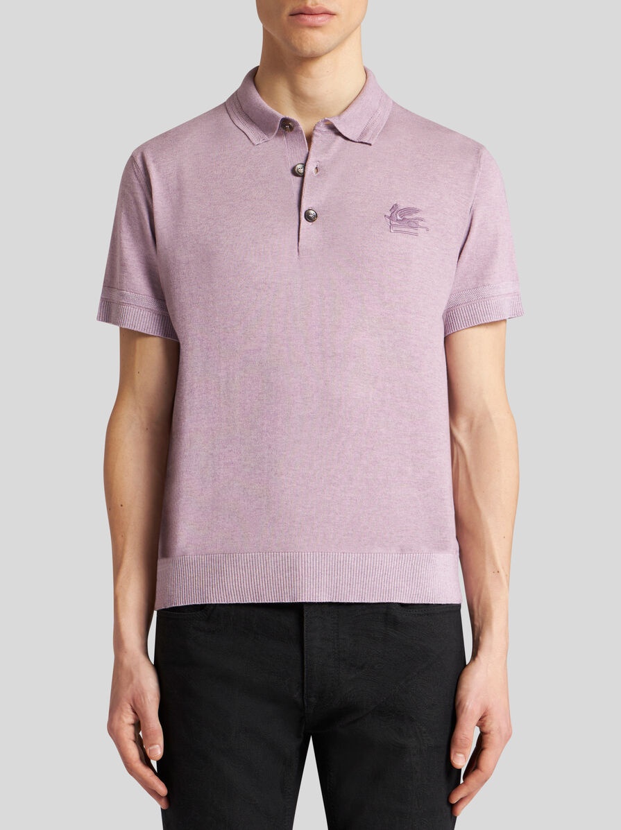 COTTON AND CASHMERE POLO SHIRT - 2