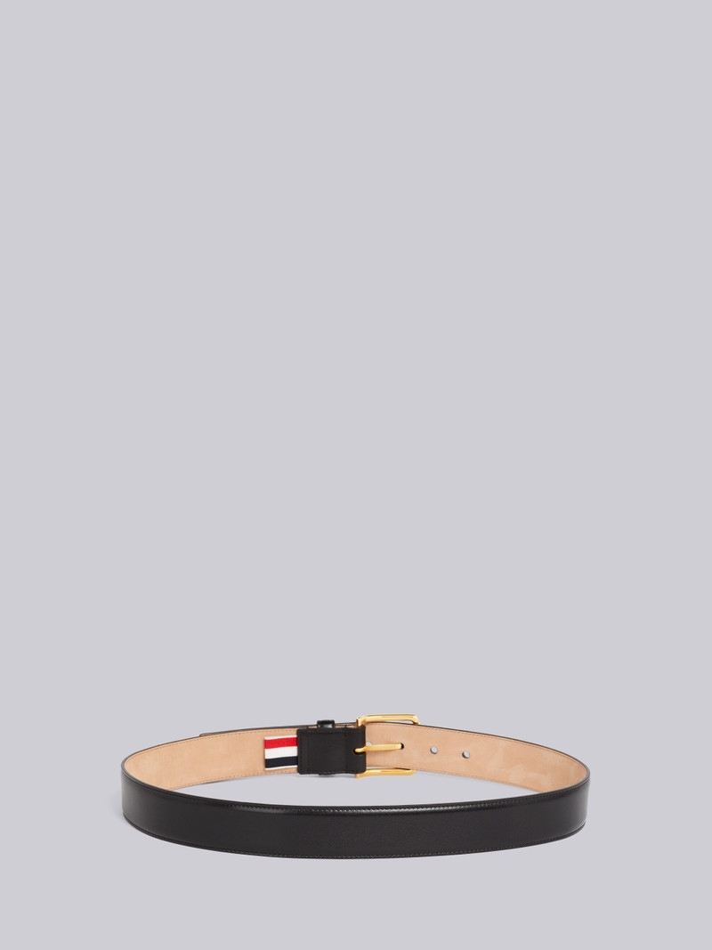 Black Box Calf Enamel Stripe Corner Classic Belt 4