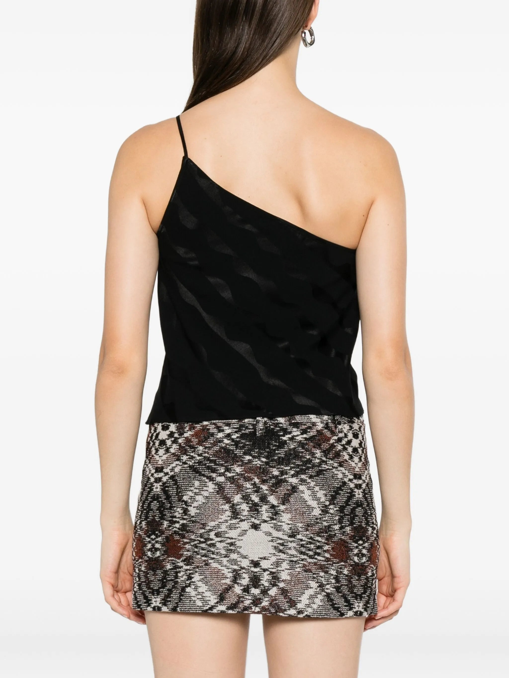 Rixo One-shoulder Wave-pattern Top - 5