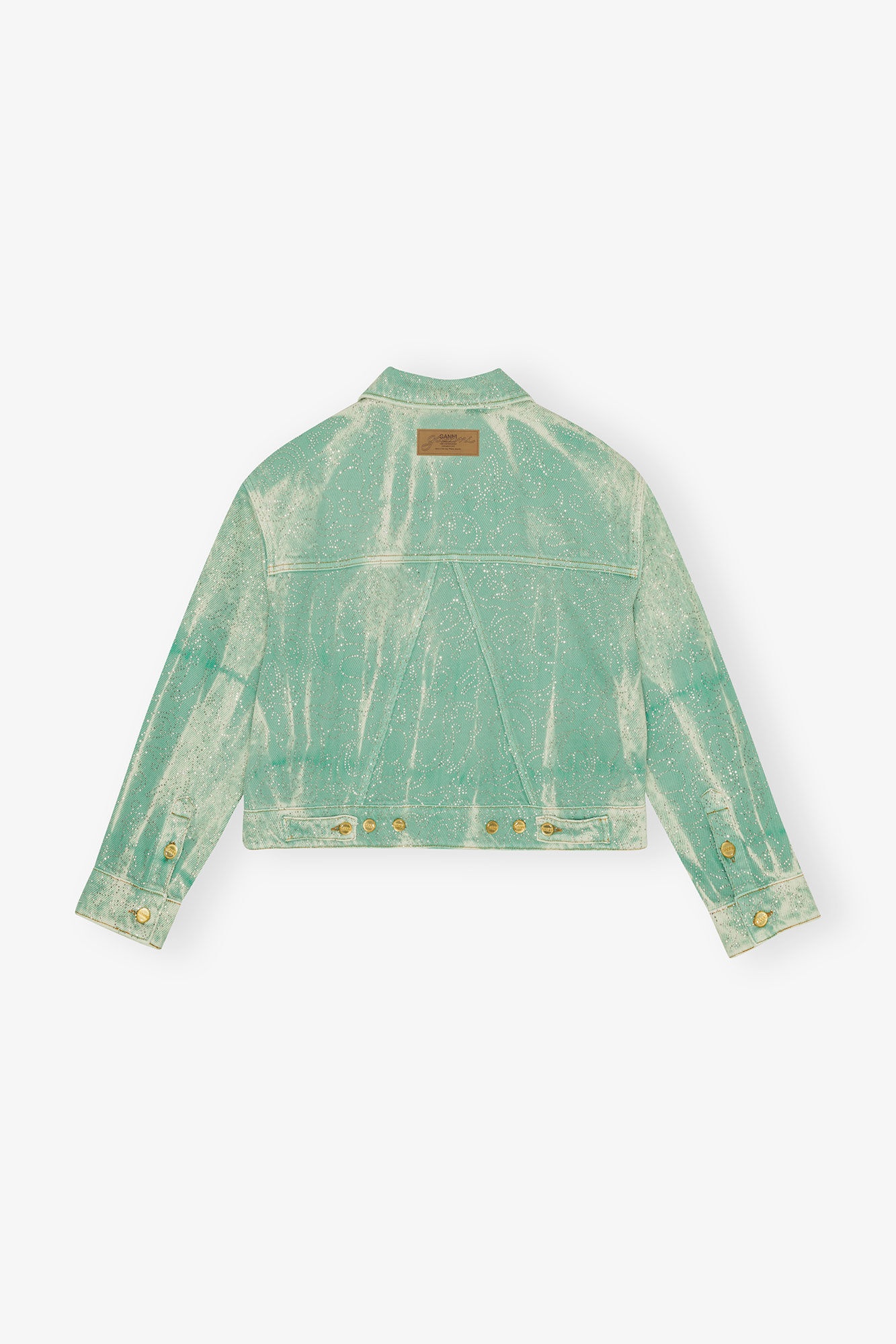 GREEN WASHED DENIM JACKET - 6