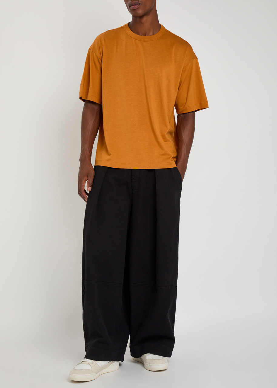 Ymc Deadbeat Wide-leg Stretch-cotton Trousers - 4