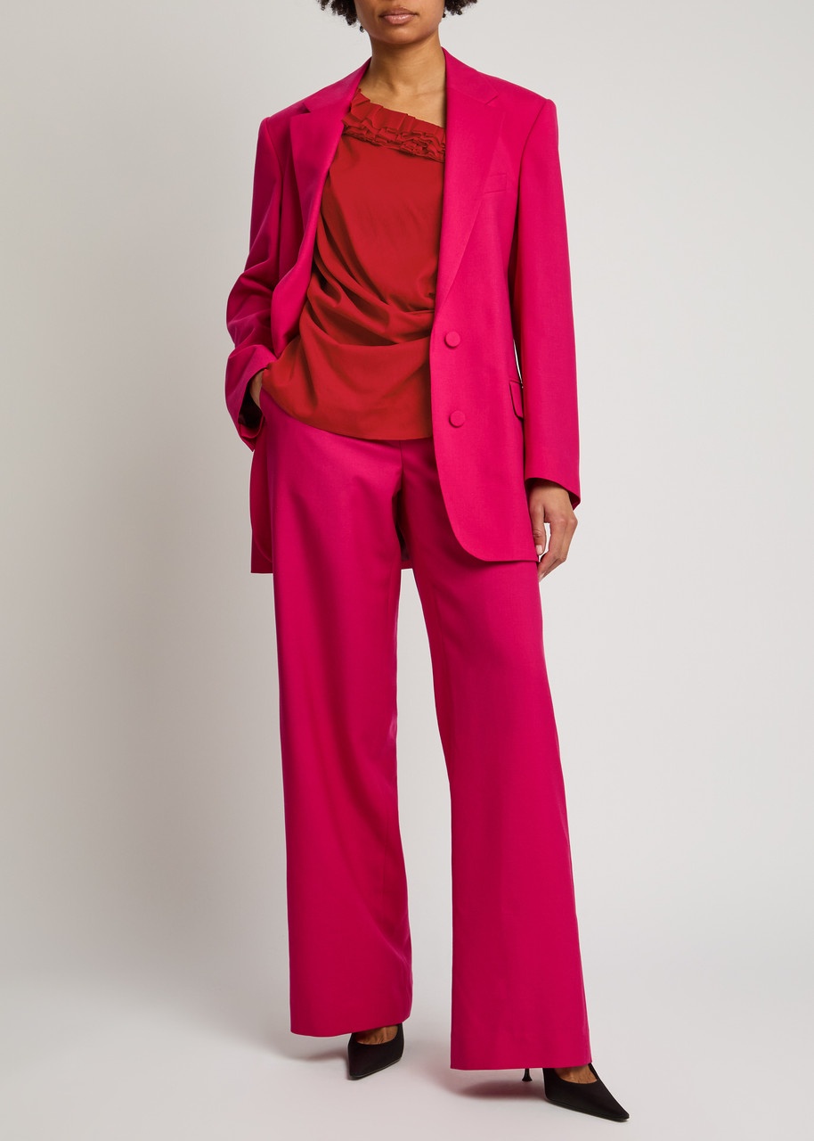 Dries Van Noten Ciska Stretch-silk Chiffon Wrap top - 4