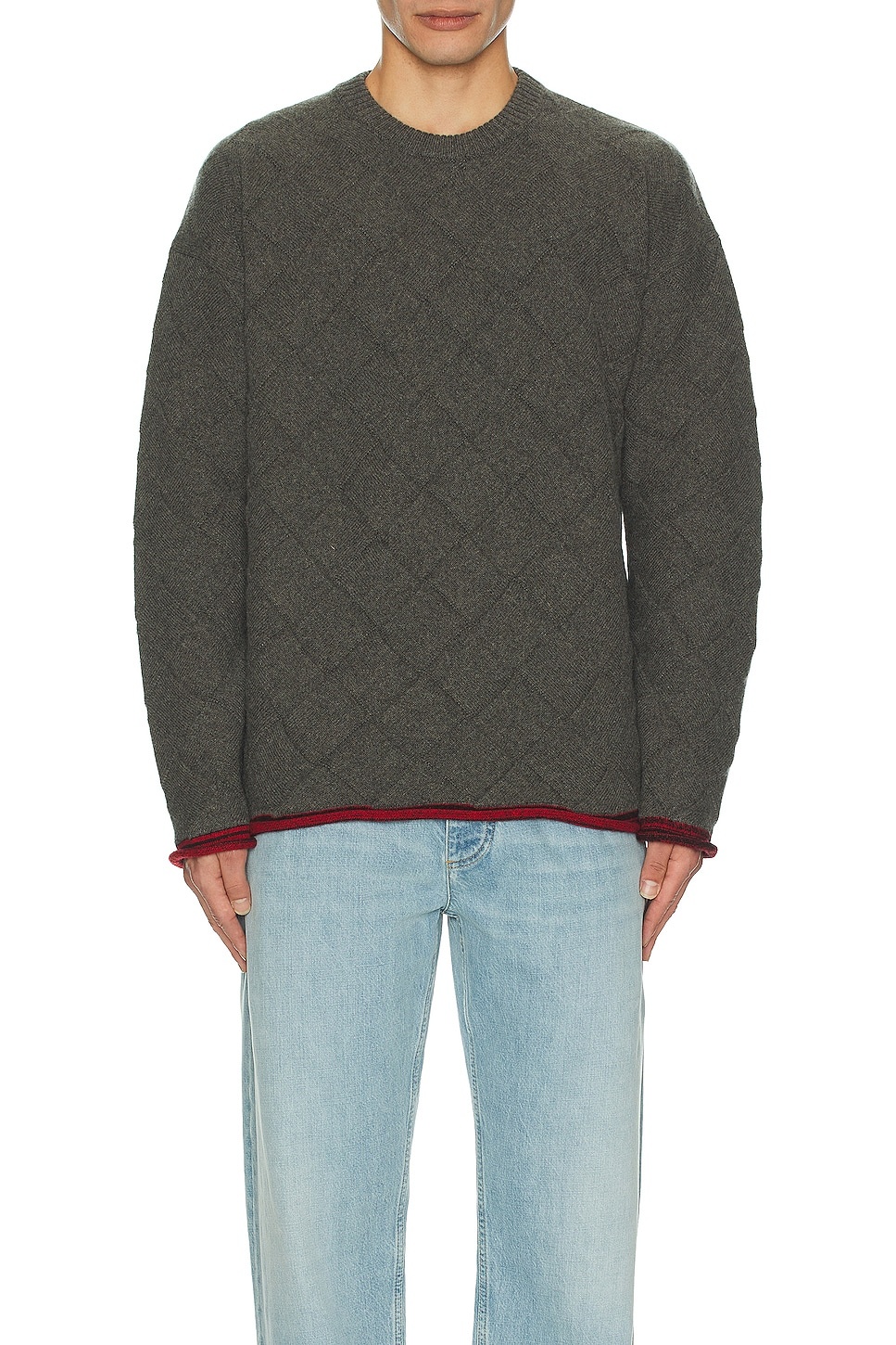 Mw Wool Intrecciato 3D Knit Sweater - 3