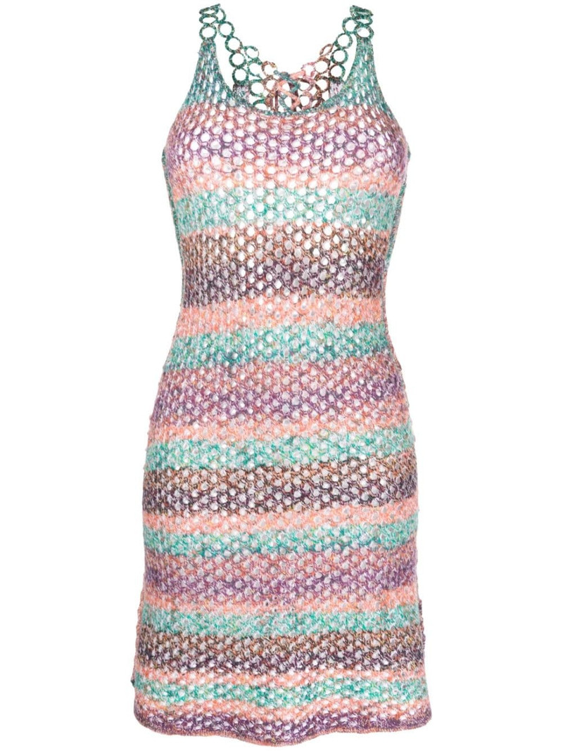 crochet-knit wool minidress 1