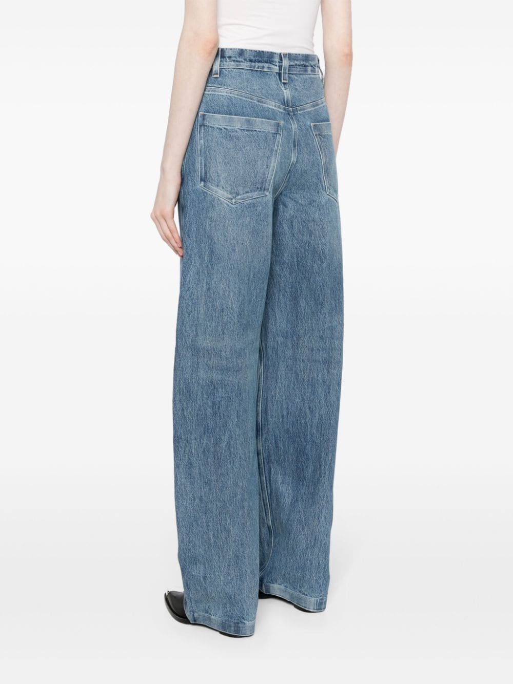 wide-leg jeans - 4