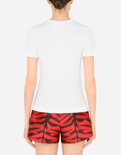 Dolce & Gabbana Jersey T-shirt with lunar print outlook