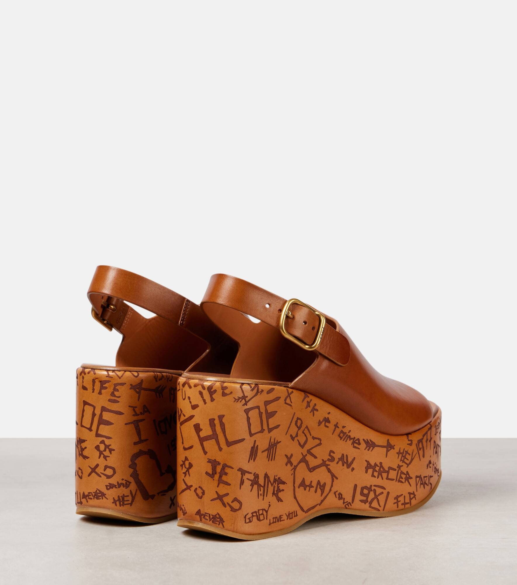 Maxime leather wedges - 2