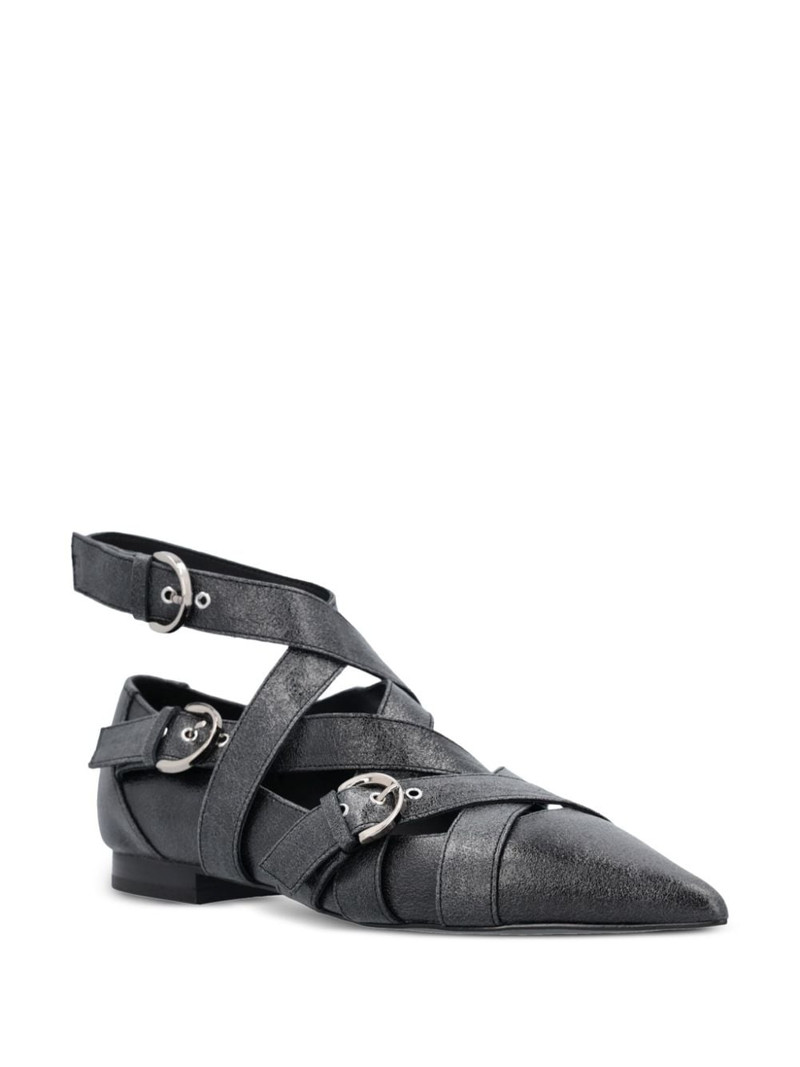 PINKO Gianira leather ballerina shoes outlook