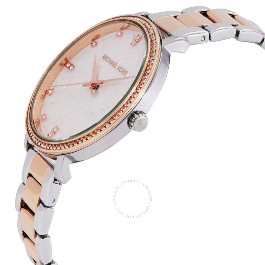 Michael Kors - Michael Kors Pyper Quartz Crystal White Dial Ladies Watch MK4667 - 2