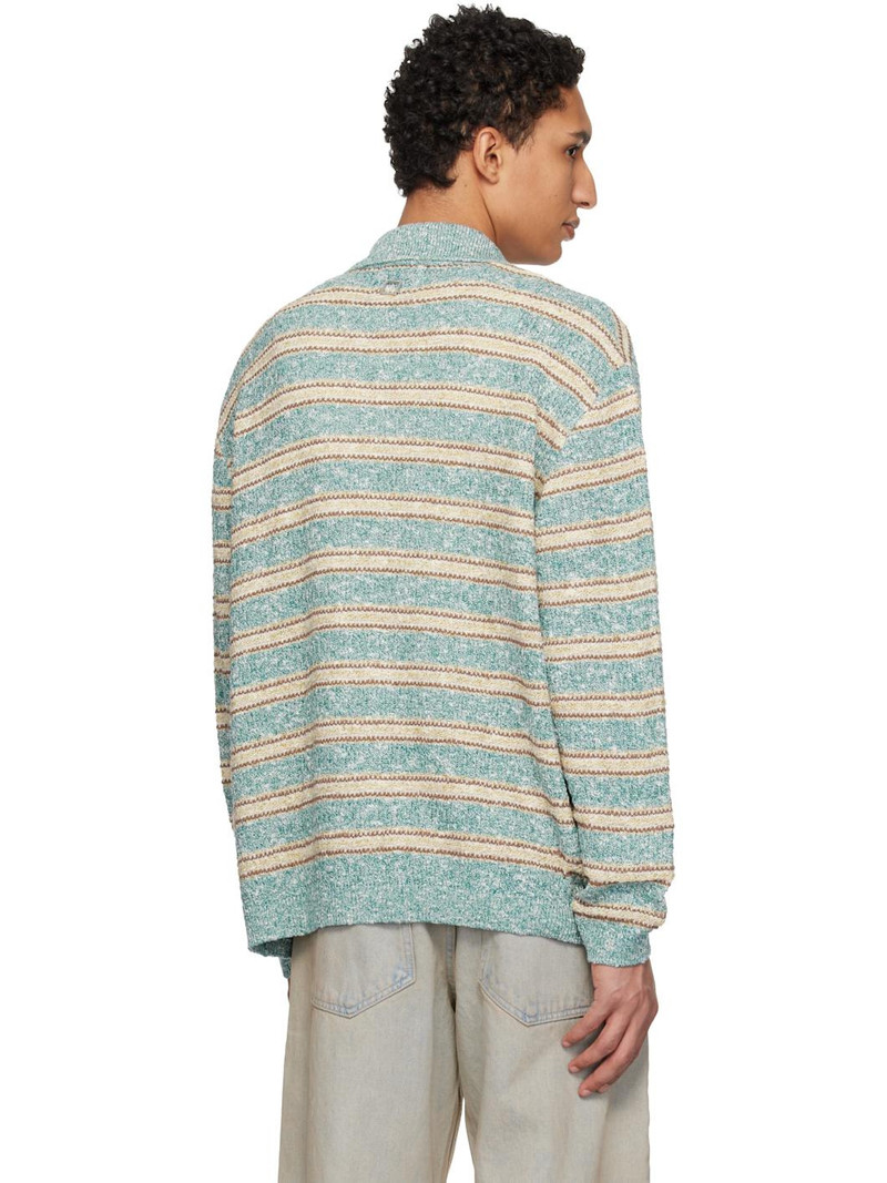 Blue Striped Cardigan 3