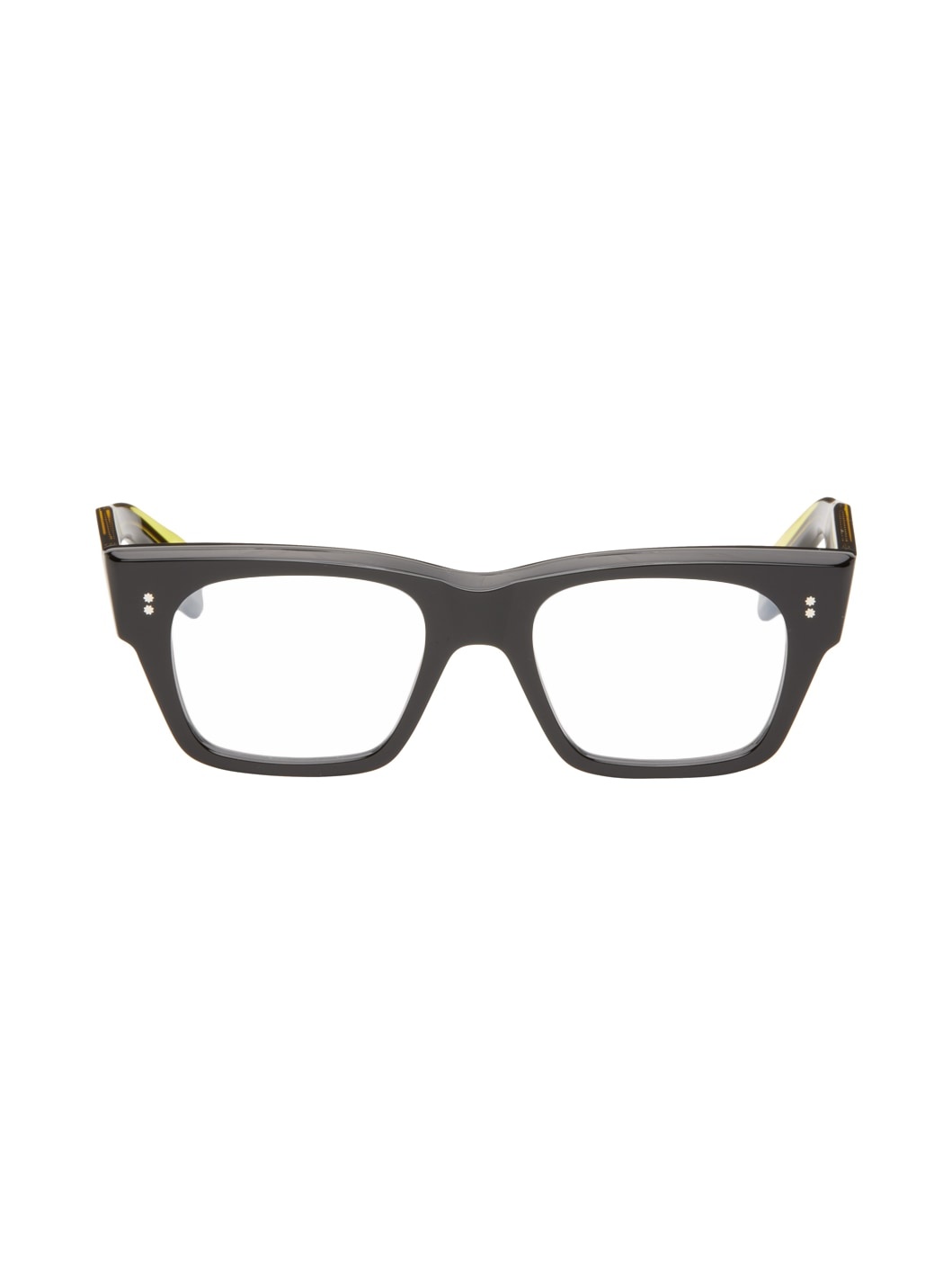 Black & Yellow 9690 Square Glasses - 1