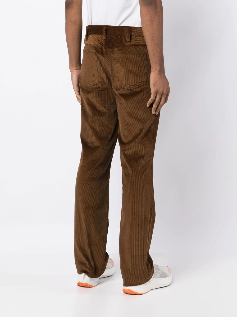 wide-leg corduroy trousers - 4